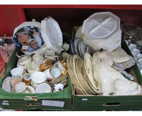 Mixed Ceramics, to include Susie Cooper part tea service, character jugs, Staffordshire dog, Alfred Meakin plates, boxed comm