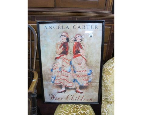 A Framed Advertising Print for a Book 'Wise Children', by Anglela Carter (1940-1992).