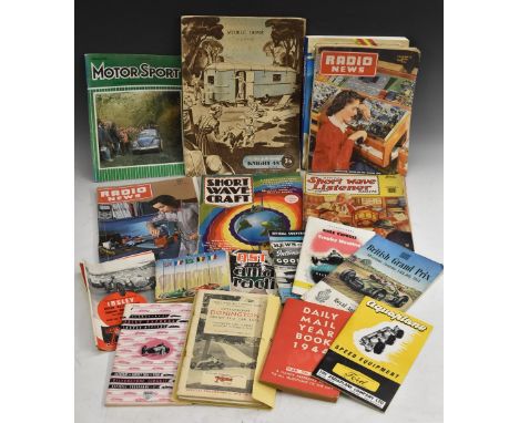 Automobilia - Racing and Motoring programmes and ephemera, including International Donington Grand Prix Car Race, Donington P