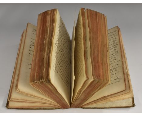 A late 17th/early 18th century Continental theology or divinity student's manuscript notebook, probably French in origin, ins