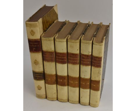 Theology - Aquinatis (S. Thomae), [Aquinas (Saint Thomas, OP)], Institutiones Philosophicae [...], five-volume set, Ex Typis 