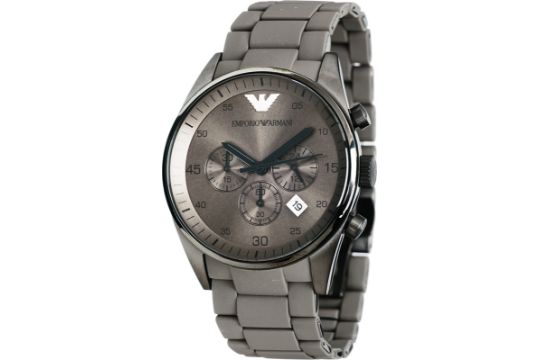 emporio armani watch grey