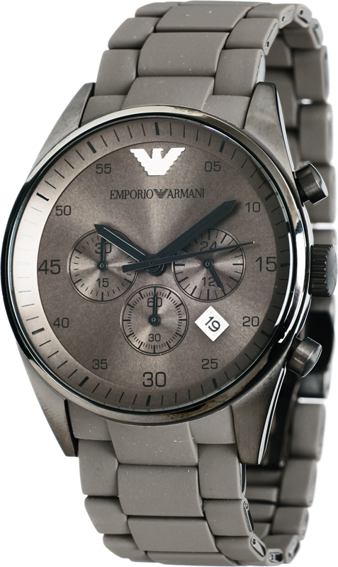 emporio armani watch grey