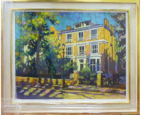 DAVID NAPP (British B.1964), 'Front Prospect of a House', pastel, signed lower right, provenance David Napp Fine Art, 60cm x 