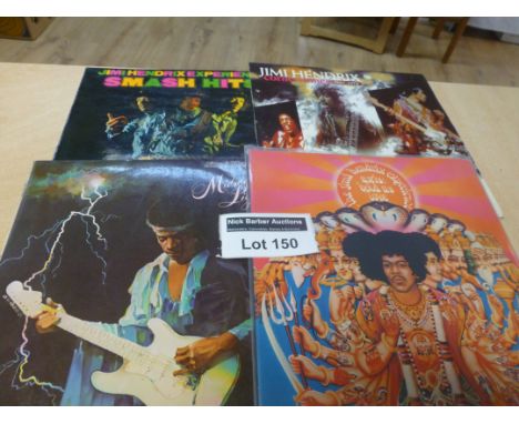 Records : Jimi Hendrix UK 1st pressing albums incl 'Axis Bold as Love' (no insert/stereo) conditions vary but at least vg.