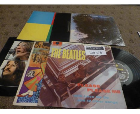 Records : Nice lot of albums incl Beatles Please Please Me, Let it Be, Little Flint, Jimi Hendrix - The Cry of Love - Taiwan 