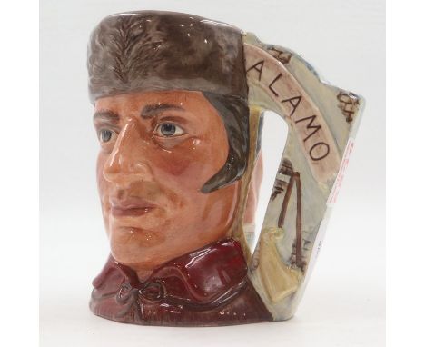 Royal Doulton colourway prototype Toby jug, Davy Crockett and Antonio Lopez Santa Anna, no cracks or chips. UK P&amp;P Group 