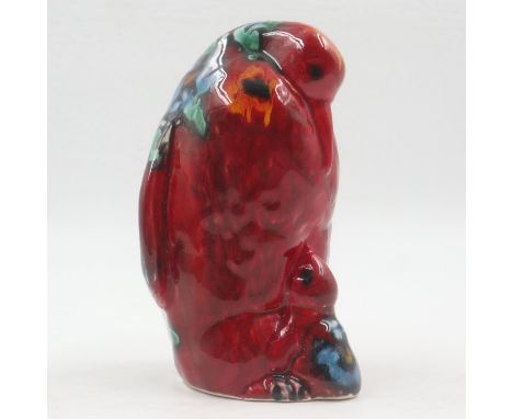 Anita Harris penguin and chick, signed in gold, no cracks or chips. UK P&amp;P Group 1 (£16+VAT for the first lot and £2+VAT 