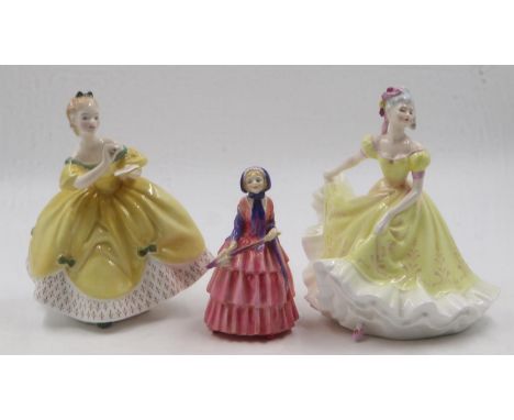 Three Royal Doulton figurines. UK P&amp;P Group 3 (£30+VAT for the first lot and £8+VAT for subsequent lots) 