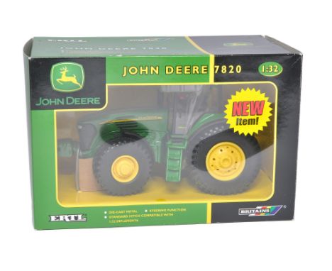 Britains (2005) 1/32 Farm Model issue comprising No. 42140 John Deere 7820 Tractor. Excellent and secure in box. Box is excel