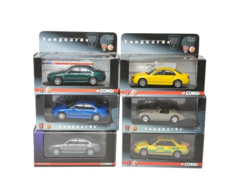 A group of six Vanguards 1/43 diecast model car issues, all MG Classic Cars as shown. Excellent in boxes. 