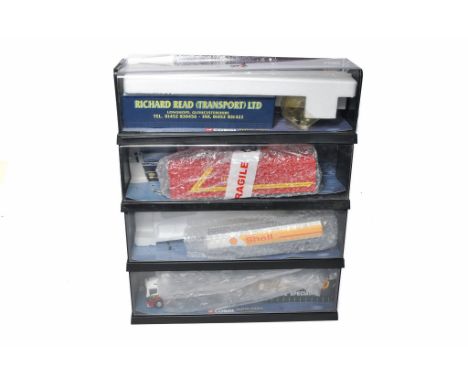 Corgi Diecast Model truck issues comprising assorted incomplete models (for spares only) with boxes (Broken cases). 