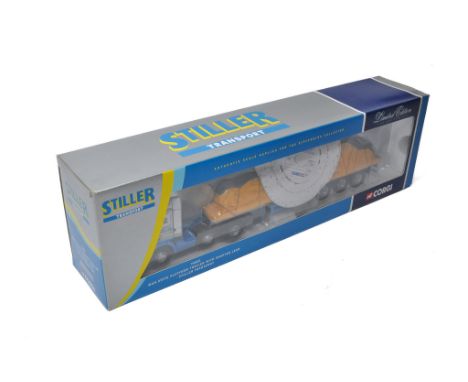 Corgi Diecast Model Truck issue comprising No. 76801 MAN Arctic Platform Trailer in the livery of Stiller. Good in box, albei