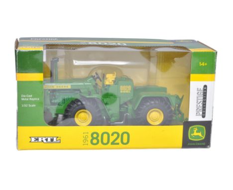 Ertl 1/32 Farm Model issue comprising No. 45077 John Deere 8020 Tractor. Prestige Collection. Excellent in box. Box is very g