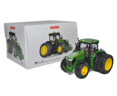 Wiking 1/32 Farm Model issue comprising John Deere 7310R Double Rear Wheel Tractor. Excellent. Box is excellent. 