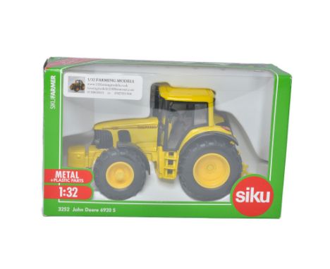 Siku Code 3 1/32 Farm Model issue comprising John Deere 6820 Tractor. Yellow Variation by 1/32 Farming Models. Excellent in b