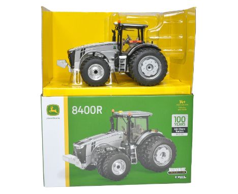 Ertl 1/32 Farm Model issue comprising No. 45645A John Deere 8400R Tractor. 100 Years of John Deere Silver Limited Edition. Pr