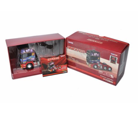 Corgi diecast model truck issue comprising No. CC12225 Scania Topline in the livery of Robert Joiner. Excellent in box. 