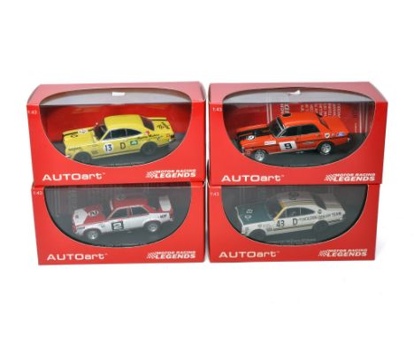 A group of 4 Autoart diecast model cars comprising Ford XW Falcon GTHO Allan Moffat - 1973 ATCC Winner, Holden HT Monari GTS3