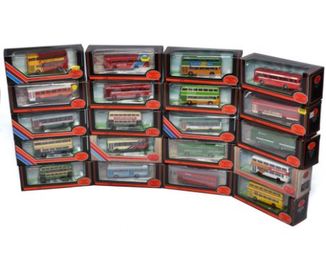 A group of 20 Bus and Transport diecast model vehicles from EFE. Various themes, routes and company liveries, as shown. Appea