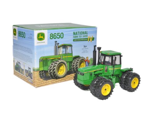Ertl 1/32 Farm Model issue comprising No. 16304A John Deere 8650 Tractor. Toy Farmer National Farm Toy Show 4WD Evolution Ser