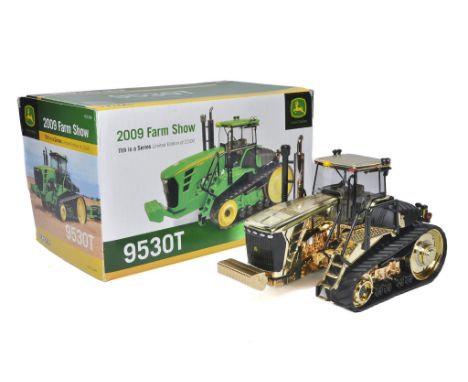 Ertl 1/32 Farm Model issue comprising No. 45139A John Deere 9530T Tractor. 2009 Farm Show Special Gold Plated Limited Edition