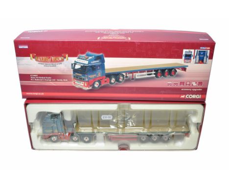 Corgi Diecast Model Truck issue comprising No. CC14021 Volvo FH Flatbed in the livery of R C Robinsons. Looks to be generally