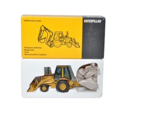 NZG 1/50 Diecast Model Construction issue comprising No. 2852 CAT 41B6 Backhoe Loader. Looks to be good to very good, in orig