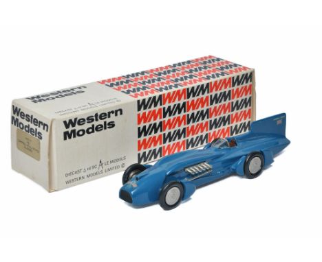 Western Models 1/43 white metal model of the 1933 Campbell Bluebird, Land Speed Record Car. Looks to be without obvious sign 
