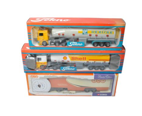 Tekno 1/50 diecast model truck issues comprising De Rijke and Shell Tankers plus Corgi TNT liveried issue. Look to be good wi