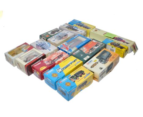 A group of 15 Corgi diecast model truck issues in various commercial liveries as shown. Mostly look to be good and complete a