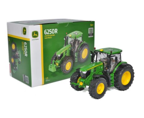 Wiking 1/32 Farm Model issue comprising John Deere 6250R Tractor. 100 Years of John Deere. Limited to 1000. Excellent. Box is