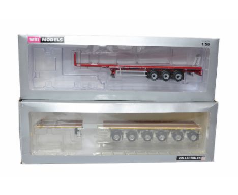 WSI duo of 1/50 diecast model truck trailers. Excellent in boxes. 
