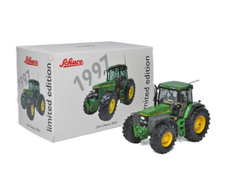 Schuco 1/32 Farm Model issue comprising John Deere 7810 Tractor. Graf Distribution Limited Edition. Excellent in box. Box is 