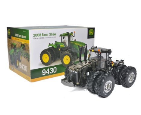 Ertl 1/32 Farm Model issue comprising No. 45018A John Deere 9430 Tractor. 2008 Farm Show Special Gun Metal Limited Edition. E