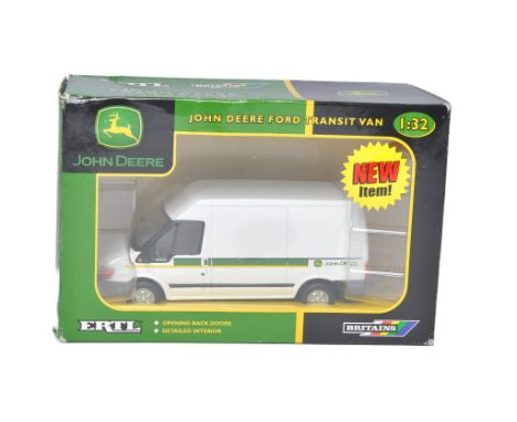 Britains 1/32 Farm Model issue comprising John Deere Ford Transit Van. Excellent in box. Box is good. 