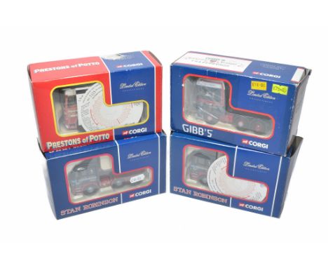 Corgi Diecast Model Truck issues comprising four tractor units as shown. Look to be good without obvious sign of notable faul