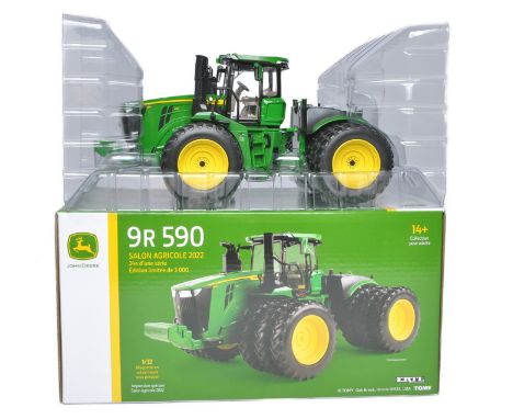 Ertl 1/32 Farm Model issue comprising No. 45833OTP John Deere 9R 590 Tractor. 2022 Farm Toy Show Limited Edition. Excellent i