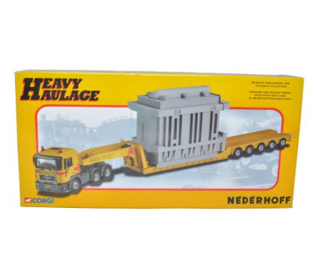 Corgi diecast model truck issue comprising No. CC12003 MAN Low Loader in the livery of Nederhoff. Looks to be excellent, in o