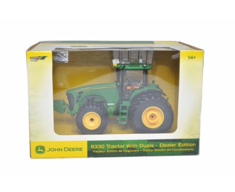 Ertl 1/32 Farm Model issue comprising no. 15921 John Deere 8330 (Duals) Tractor. Dealer Edition. Excellent and secured in box