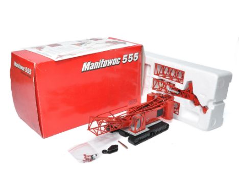 Classic Construction Models (CCM) 1/50 diecast model construction issue comprising Manitowoc 555 Crawler Crane. Generally app