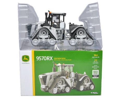 Ertl 1/32 Farm Model issue comprising no. 45665A John Deere 9570RX Tractor. 2018 Farm Show Limited Edition - Silver Edition. 