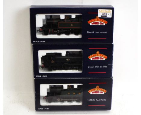 Three Bachmann 00 gauge boxed tank locomotives 