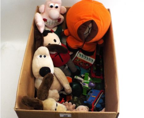 Mixed collection of toys,Thomas the Tank Engine, Wallace & Gromit, South Park etc 