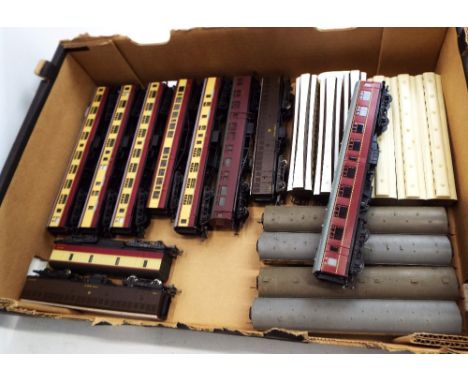 Twenty 00 gauge coaches and goods wagons, Mainline ,Lima, Triang etc 