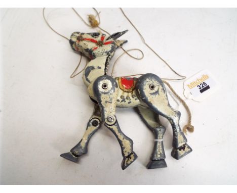Vintage Lesney Moko Muffin The Mule diecast metal puppet, 1950's