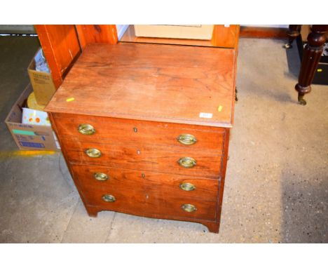 A Victorian oak commode 