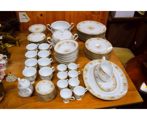 A quantity of Noritake "Harvesting" patterned tea, coffee and dinnerware