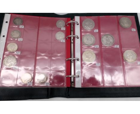 Münzalbum, Sammlung von Kaiserreich, Weimarer Republik, Deutsches Reich, einige wenigeBRD, Saarland, u.a. Kaiserreich Baden J