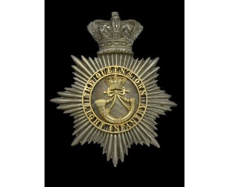 2nd Royal Tower Hamlets Militia (The Queen’s Own Light Infantry) Officer’s Shako Plate. A good Victorian example, circa 1855,